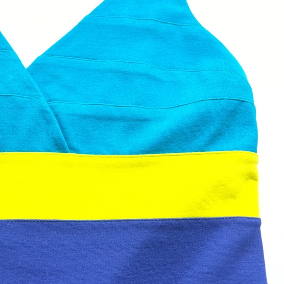 Express Blue Sleeveless Bodycon Dress (L) - Picture 4 of 7